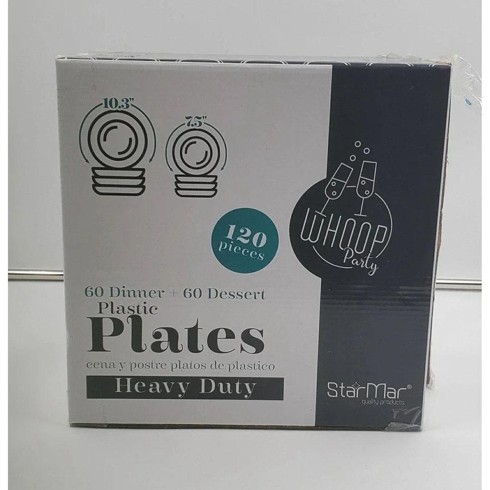 Starmar White Plastic‎ 120 Pack 60-10.2 Inch Heavy Duty